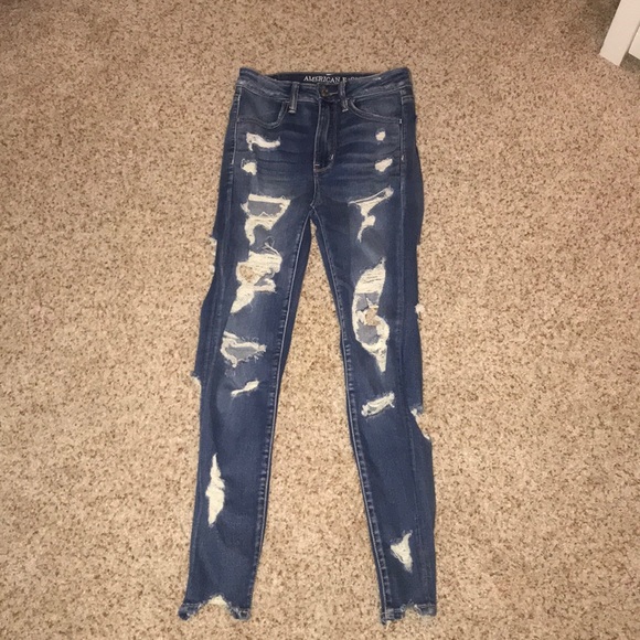 jeans with rips on the side